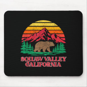 Tapis De Souris vallée olympique ours grizzly californie vintage