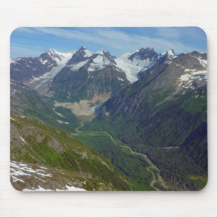 Tapis De Souris Vallée taillée par un glacier en Alaska