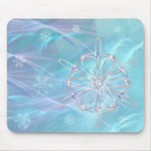 Tapis De Souris Valse des flocons de neige Mousepad