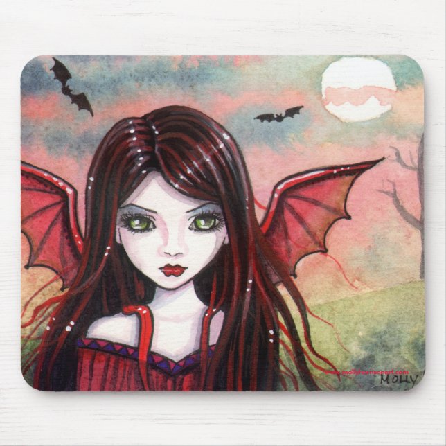Tapis de souris Vampire au Crépuscule Inquiet par  (Devant)
