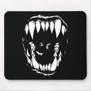 Tapis De Souris Vampire Dents Fangs Gothique Horreur Halloween Gru
