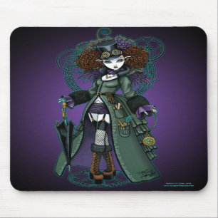 Tapis De Souris Vampire Mousepad de voyageur de temps de Steampunk