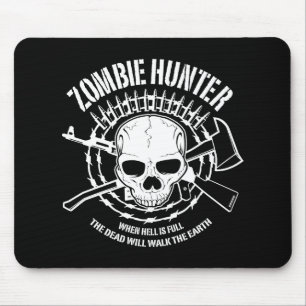 Tapis De Souris vampires de chasseur de zombi vivant complètement