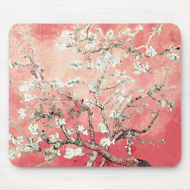 Tapis De Souris Van Gogh Almond Blossoms Peach (Devant)