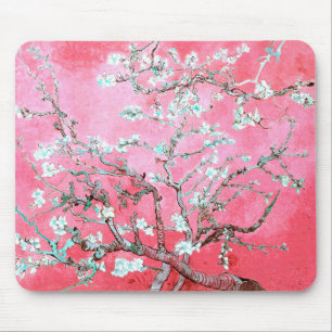 Tapis De Souris Van Gogh Almond Blossoms rose Bleu