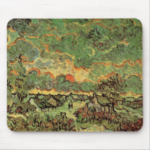 Tapis De Souris Van Gogh Cottages Cyprès Reminiscence du Nord