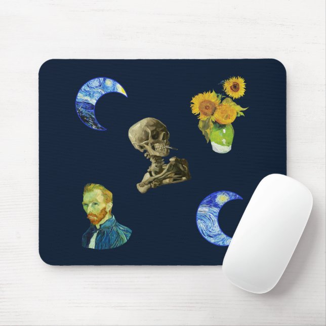 Tapis De Souris Van Gogh motif (Avec souris)