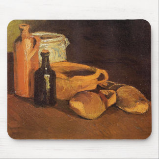Tapis De Souris Van Gogh - Nature morte avec des sabots et des pot