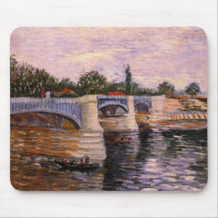 Tapis De Souris Van Gogh Seine avec Pont del Grande Jette