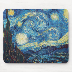 Tapis De Souris Van Gogh Starry Classic Nuit Impressionnisme Art
