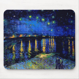 Tapis De Souris Van Gogh Starry Night Over Rhone (F474) Fine Art