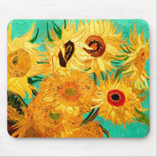 Tapis De Souris Van Gogh Sunflowers (F455) Art Vintage