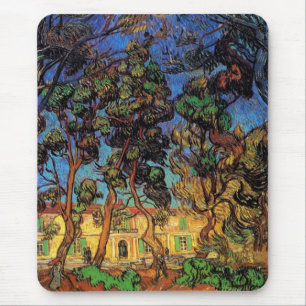 Tapis De Souris Van Gogh Trees in the Garden, Saint Paul Hospital