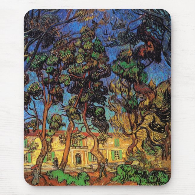 Tapis De Souris Van Gogh Trees in the Garden, Saint Paul Hospital (Devant)