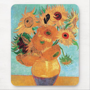 Tapis De Souris Van Gogh - Vase De Vie Encore Avec Douze Tournesol
