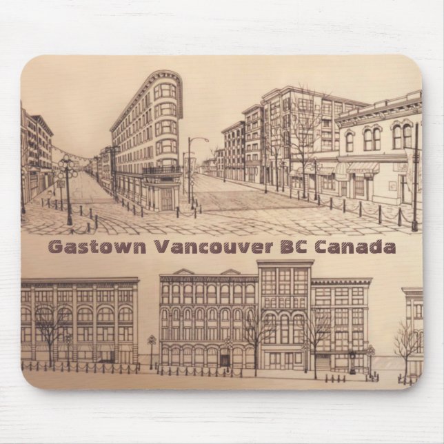 Tapis De Souris Vancouver Canada Souvenir Mousepad Gastown Cadeaux (Devant)