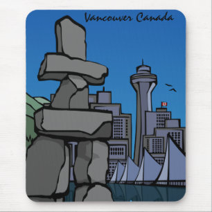Tapis De Souris Vancouver Canada Souvenir Mousepad Inukshuk
