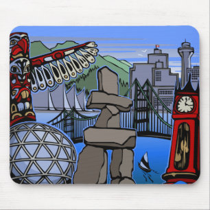 Tapis De Souris Vancouver Canada Souvenir Mousepad Vancouver Cadea