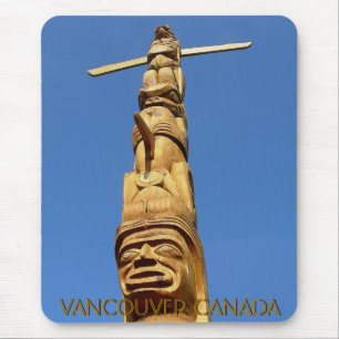 Tapis De Souris Vancouver Canada Totem Poteau Mousepad