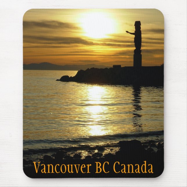 Tapis De Souris Vancouver Mousepad Souvenir Vancouver Sunset Cadea (Devant)