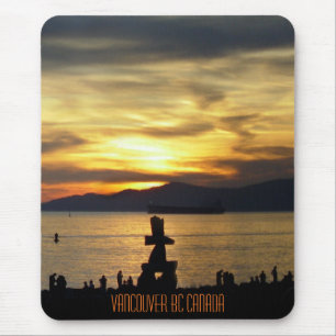 Tapis De Souris Vancouver Mousepad Souvenir Vancouver Sunset Cadea