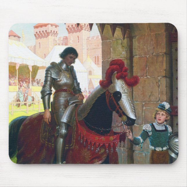 Tapis De Souris Vanquished, by Edmund Blair Leighton (Devant)