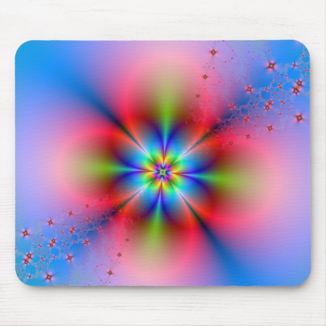 Tapis De Souris Vaporisation de la Flore rose (Devant)