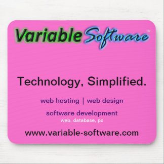 Tapis de souris variable de logiciel, rose
