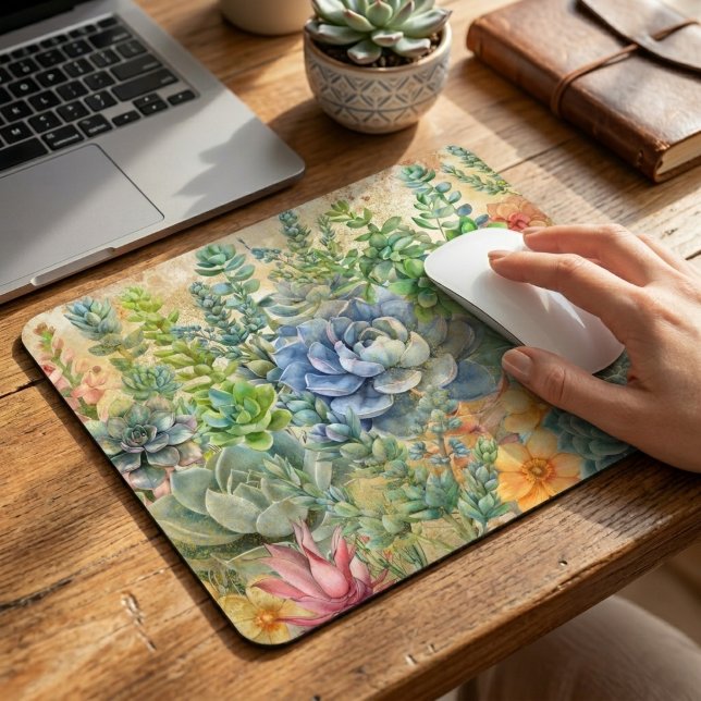 Tapis De Souris Variété de Succulentes (Créateur téléchargé)