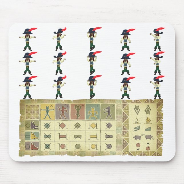 Tapis De Souris Vaudou gai Cheatsheet Mousepad de Rover (Devant)