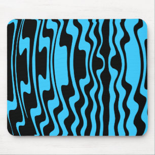 Tapis De Souris Vavey Stripey - Bleu et noir