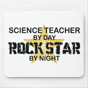 Tapis De Souris Vedette du rock de professeur de Sciences par nuit