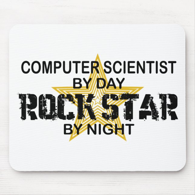 Tapis De Souris Vedette du rock d'informaticien (Devant)