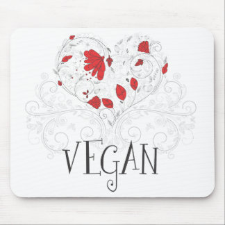 Tapis De Souris Végétalien - coeur