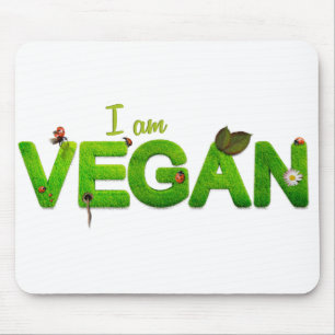 Tapis De Souris Végétarien Aimer Vegan Enregistrer Animaux Veg Man