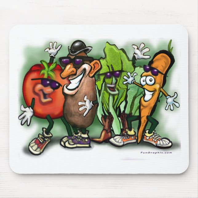 Tapis De Souris Veggie Gang (Devant)