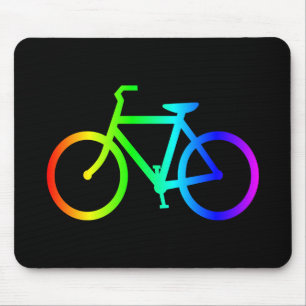 Tapis De Souris Vélo arc-en-ciel Ombre lumineux