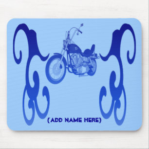Tapis De Souris Vélo bleu personnalisé - Mousepad