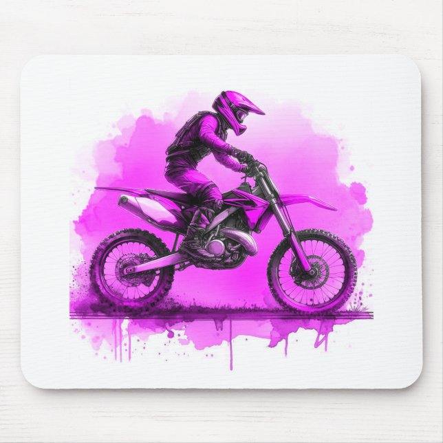 Tapis De Souris Vélo couleur pourpre (Devant)