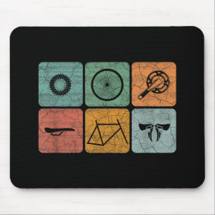 Tapis De Souris Vélo Cyclisme Vintage Pièces de vélo Cadeaux cycli