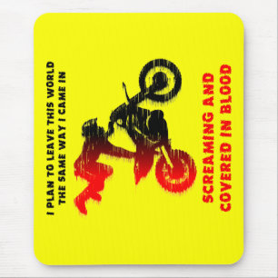Tapis De Souris Vélo de fond de sang Motocross Mousepad