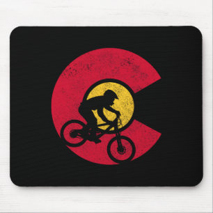 Tapis De Souris Vélo Tout Terrain Colorado Drapeau Mtb Cyclisme VT