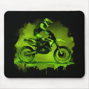 Tapis De Souris Vélo vert couleur de l'eau