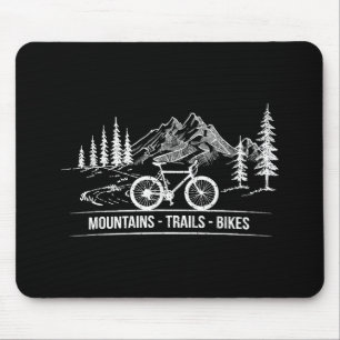 Tapis De Souris Vélos Mountain Trail - Vélo cycliste Rider