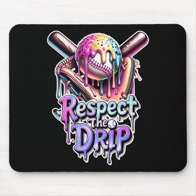Tapis De Souris Vendre La Crème De Glace Déchets Respecter La Déch (Devant)