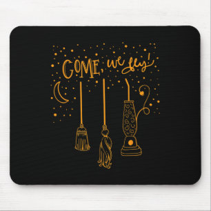 Tapis De Souris Venez Nous Vols Amusons Happy Halloween Witch Hocu