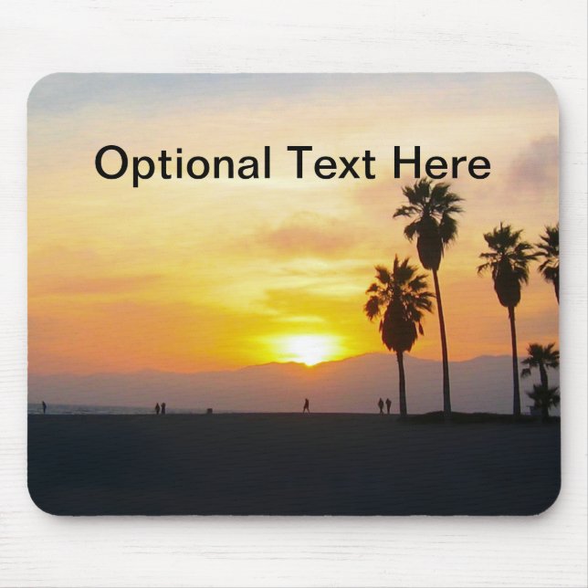 Tapis De Souris Venice Beach California Sunset (Devant)