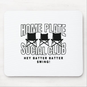 Tapis De Souris Ventilateurs Bysebyn Home Plate Social Club Jeu Jo