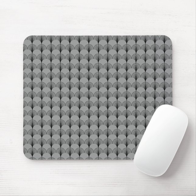 Tapis De Souris Ventilateurs gris et noirs (Avec souris)