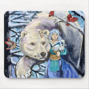 Tapis De Souris Vents d'hiver Ours polaire~mousepad